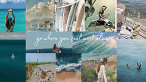 Playa, Fotos estéticas de playa, Viajes, Citas, Fondo de cita, Escritorio, Océano, Collage, Collage estético verano laptop, Estética veraniega