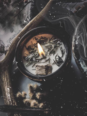 Fondo de pantalla de Vela Estética de Bruja