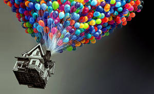 Fondo de pantalla de globos coloridos de la película Up — Dia Fondos de pantalla
