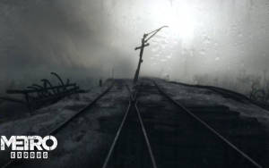 Vías del Tren de Metro Exodus 3440x1440 — Invierno Fondos de pantalla