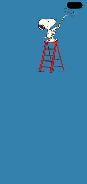 Fondo de pantalla minimalista de arte de fan de Snoopy Galaxy S10 Plus — iPhone 16 Fondos de pantalla