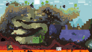 Fondo de pantalla de Minecraft vida subterránea bajo el agua