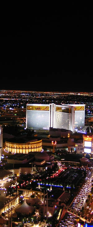 Vista aérea de Las Vegas de noche — Galaxy Z Flip 6 Fondos de pantalla