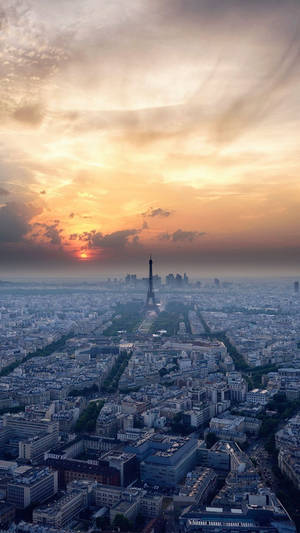Fondo de pantalla de vista aérea de París — Vista del cielo Fondos de pantalla