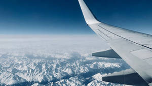 Vista del cielo desde el avión fondo de pantalla — Vista del cielo Fondos de pantalla