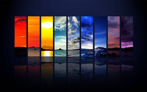 Fondo de pantalla de espectro colorido del cielo. — 1600x900 Fondos de pantalla