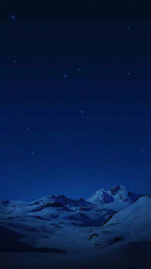 Vivo Y11 Montañas Nevadas de Noche — Cielo nocturno GIF Fondos de pantalla