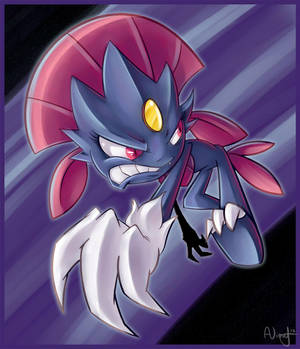 Weavile de caricatura — Anime para celular Fondos de pantalla