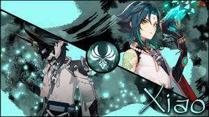 Xiao de Genshin Impact en collage — GIF de videojuego Fondos de pantalla
