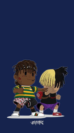 XXXTentacion y Juice Wrld Anime — Pareja de anime GIF Fondos de pantalla