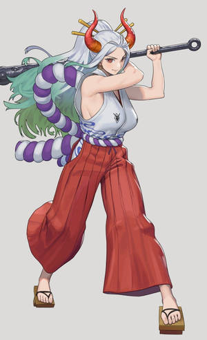 Yamato One Piece Kanabo Maza — Fondo de pantalla de one piece para iPhone Fondos de pantalla