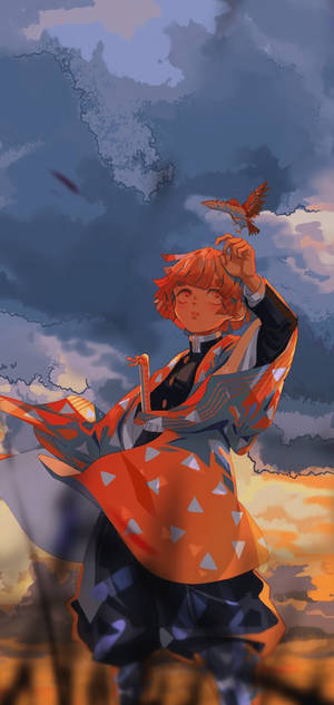 Fondo de pantalla Zenitsu PFP Nubes Oscuras — iPhone 18 Pro Fondos de pantalla