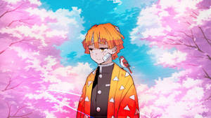 Zenitsu triste de Demon Slayer — Demon slayer zenitsu Fondos de pantalla