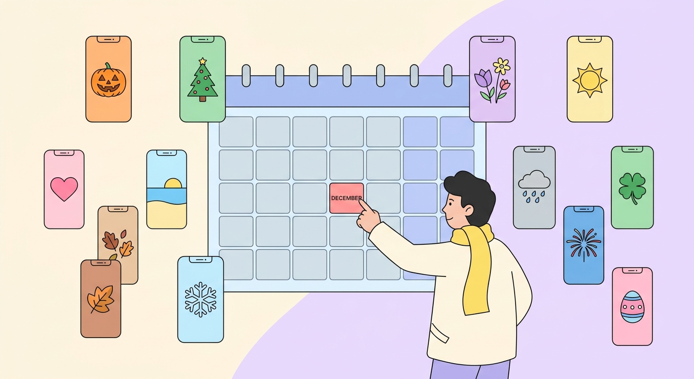 Tendencias de Fondos de Pantalla de Temporada — Navidad, Halloween y Más