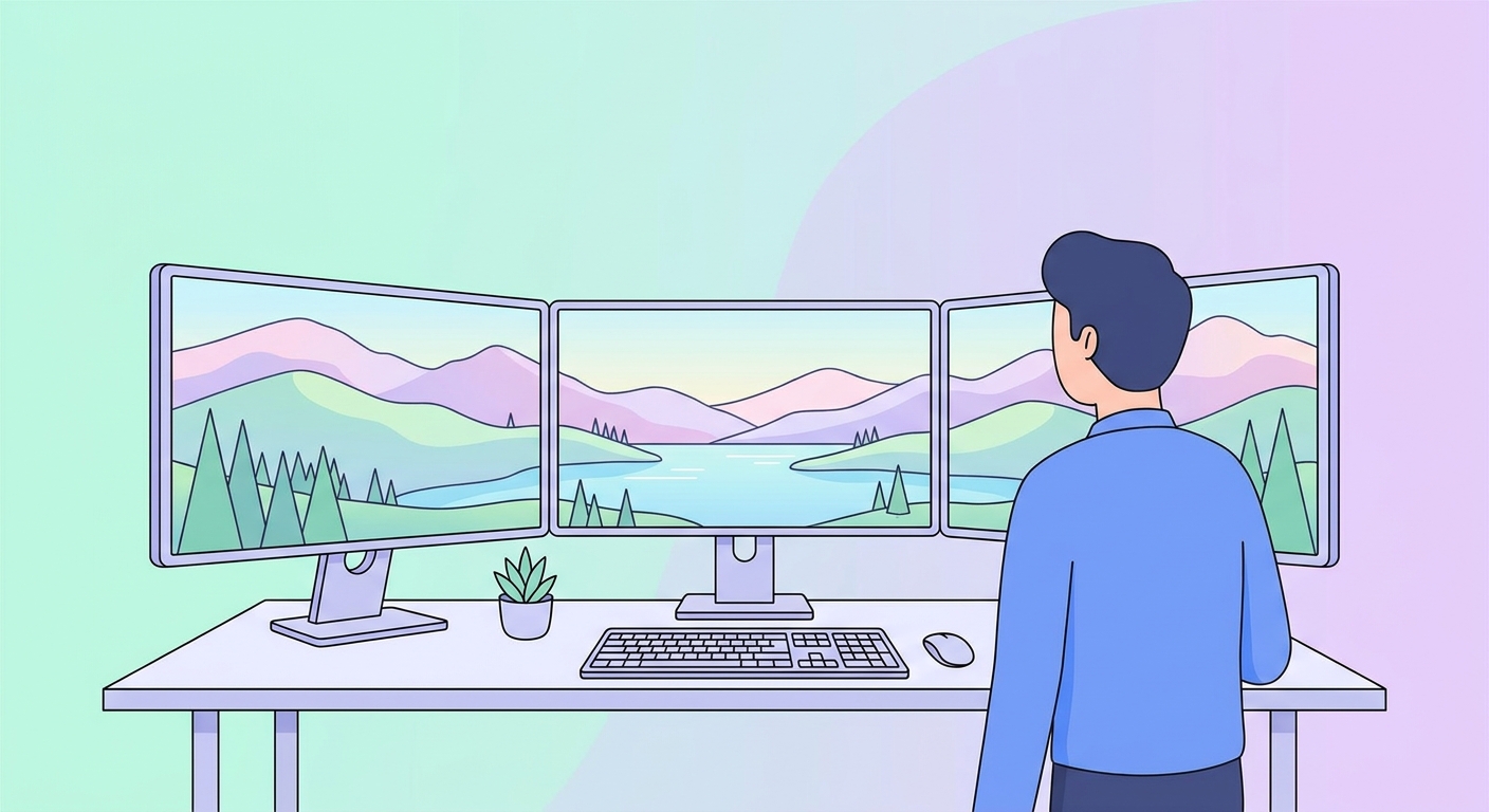 Fondo de pantalla para configuraciones de múltiples monitores